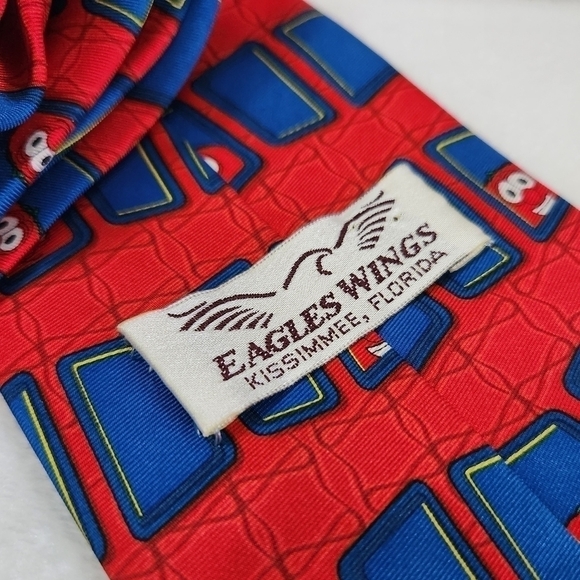 EAGLES Wings Bob The Tomato Cartoon Veggie Tales Vintage VTG Novelty Necktie - Picture 7 of 10